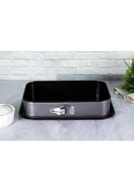 Molde De Torta 39 X 27 Metallic Line Carbón Pro Edition - Bh/1825a