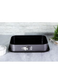 Molde De Torta 39 X 27 Metallic Line Carbón Pro Edition - Bh/1825a