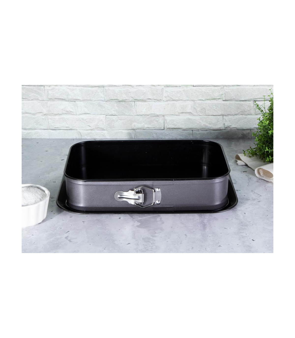 Molde De Torta 39 X 27 Metallic Line Carbón Pro Edition - Bh/1825a