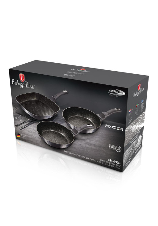 Bateria 3 Piezas Metallic Line Carbon Pro Edition - Bh/6904