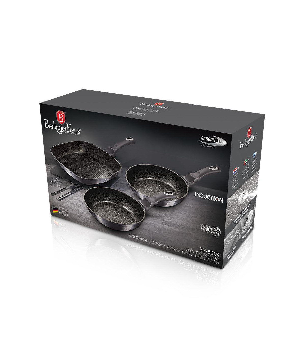 Bateria 3 Piezas Metallic Line Carbon Pro Edition - Bh/6904