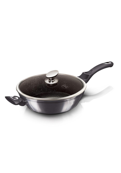 Sarten Profunda Con Tapa 32cm Metallic Line Carbon Pro Edition - Bh/7139