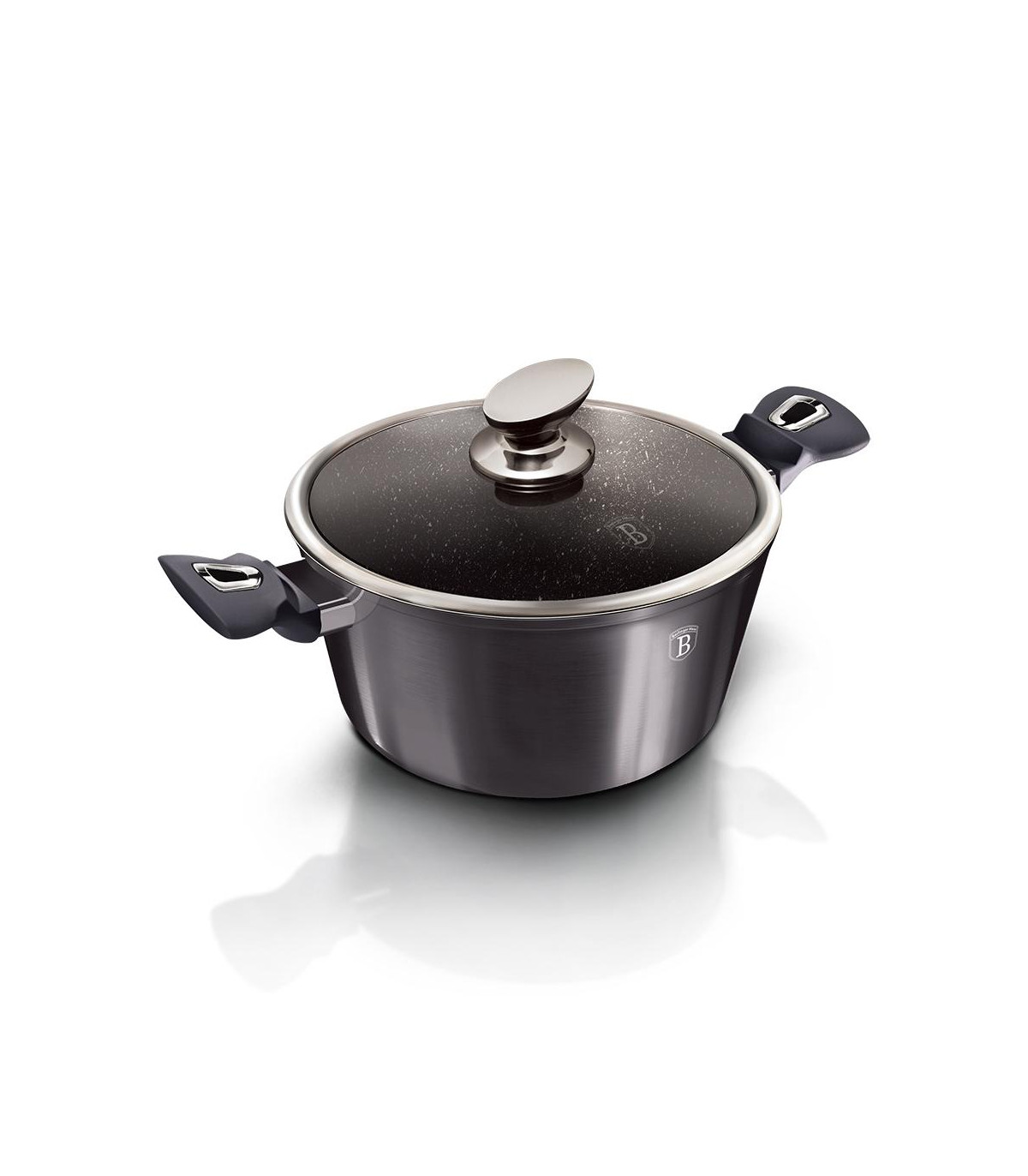 Cacerola Con Tapa 28cm Metallic Line Carbon Pro Edition - Bh/6894n