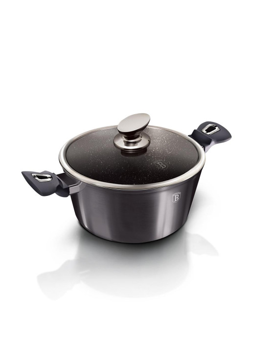Cacerola Con Tapa 24cm Metallic Line Carbon Pro Edition - Bh/6893n