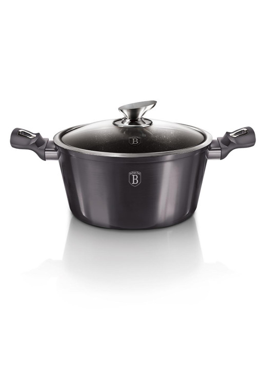 Cacerola Con Tapa 24cm Metallic Line Carbon Pro Edition - Bh/6893n