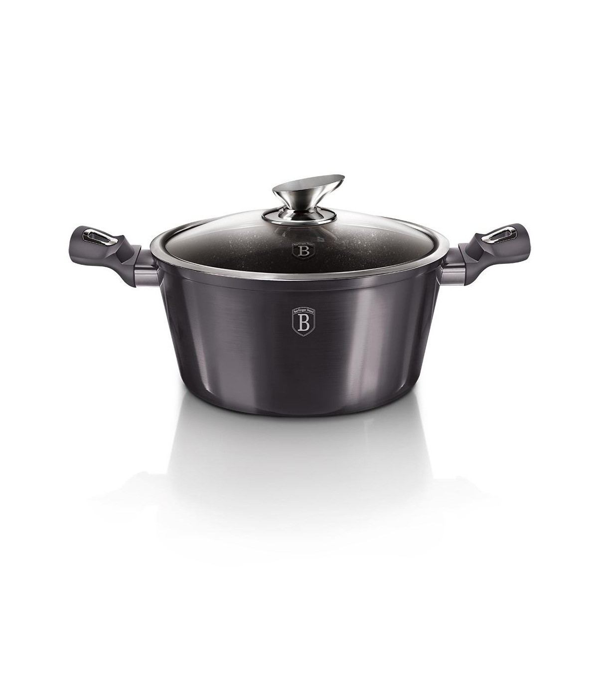 Cacerola Con Tapa 24cm Metallic Line Carbon Pro Edition - Bh/6893n
