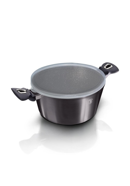 Cacerola Con Tapa 24cm Metallic Line Carbon Pro Edition - Bh/6893n