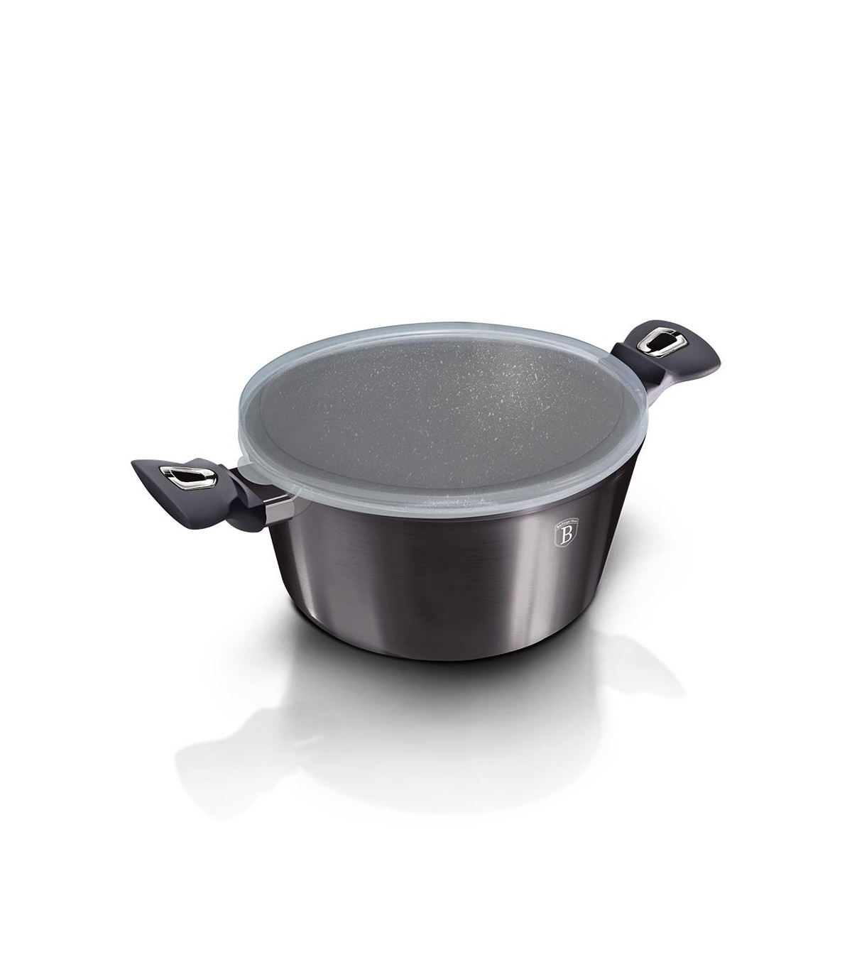 Cacerola Con Tapa 24cm Metallic Line Carbon Pro Edition - Bh/6893n