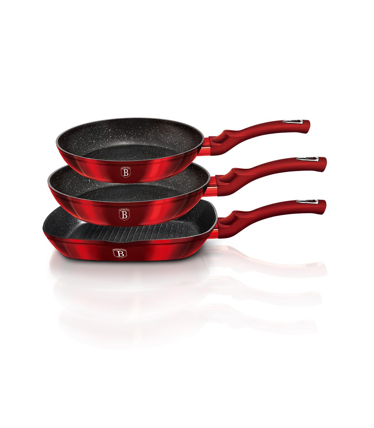 Bateria 3 Piezas Metallic Line Burgundy Edition Bh/1289nf