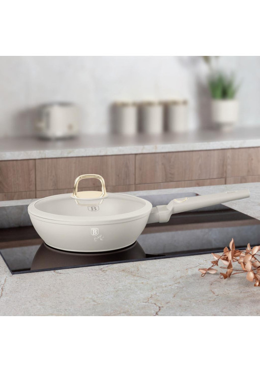 Sarten Profunda Con Tapa 24 Cm Sahara Collection Bh/8062