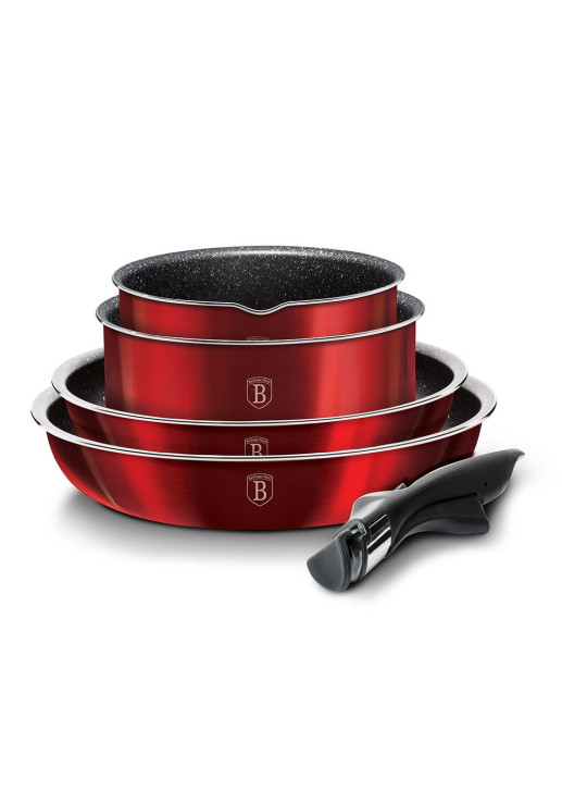 Bateria 9 Piezas Metallic Line Burgundy Edition - Bh/6145