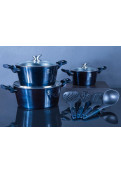 Bateria 10 Piezas Metallic Line Aquamarine Edition - Bh/6152
