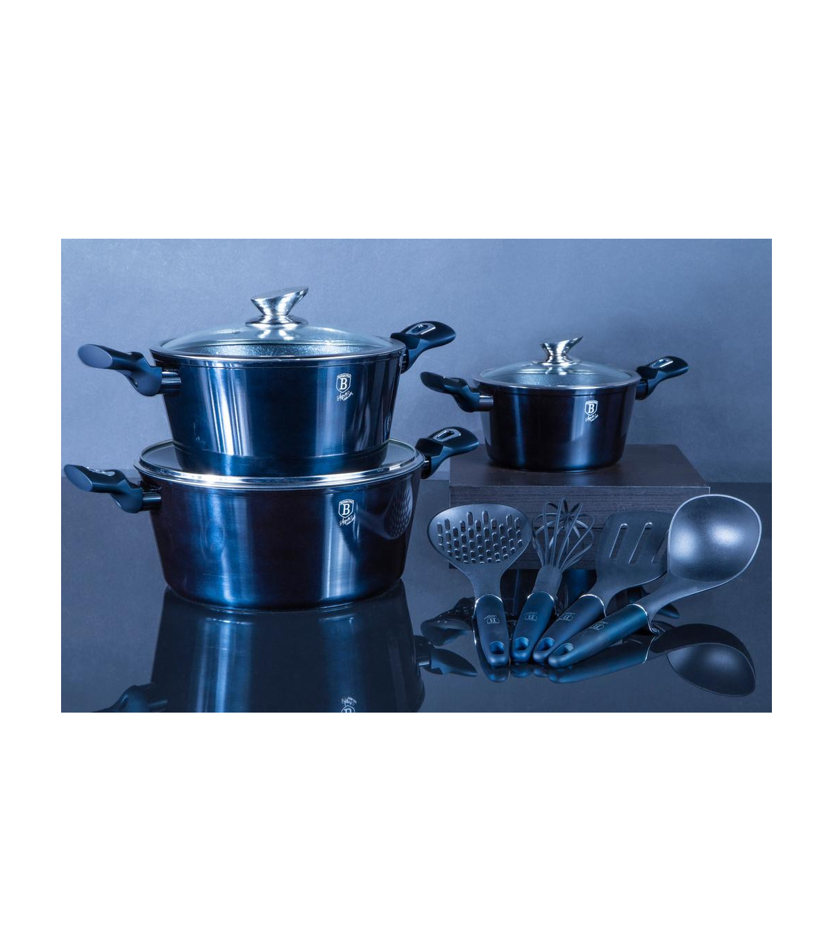 Bateria 10 Piezas Metallic Line Aquamarine Edition - Bh/6152