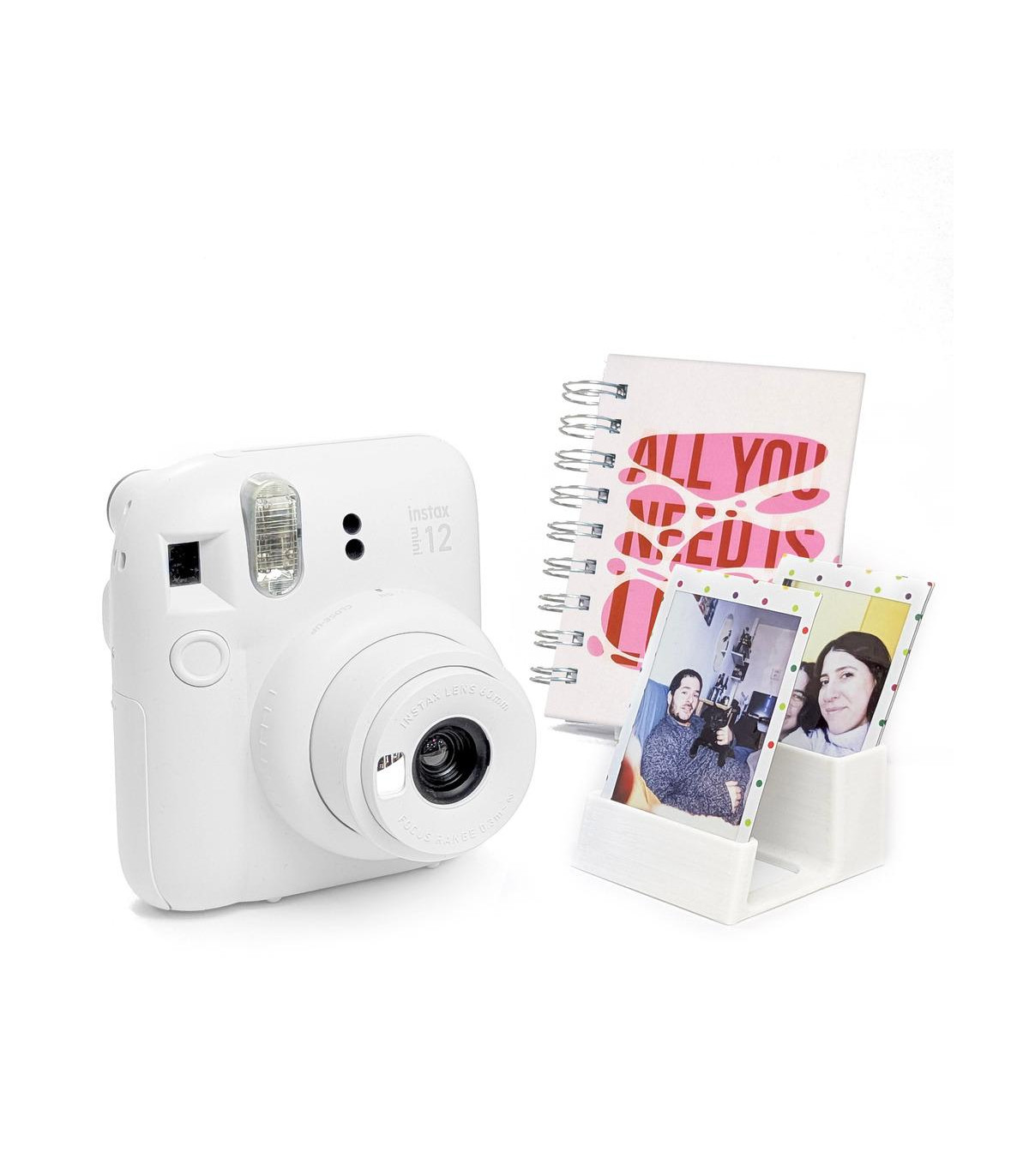 Cámara Instantánea Instax Fujifilm Mini 12 Blanca Kit + Accesorios