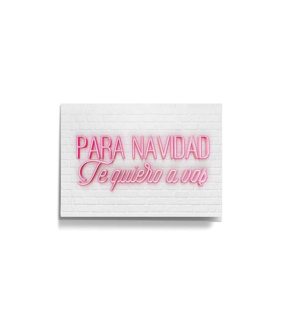 Tarjeta Para Navidad Te Quiero A Vos