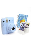 Camara Instantánea Instax Fujifilm Mini 12 Celeste Kit + Accesorios + 3 Cuotas Sin Interés!