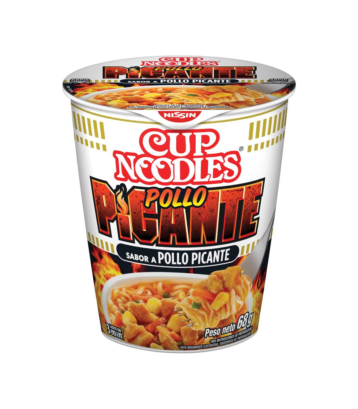 Cup Noodles Nissin Pollo Picante 69 Gr.