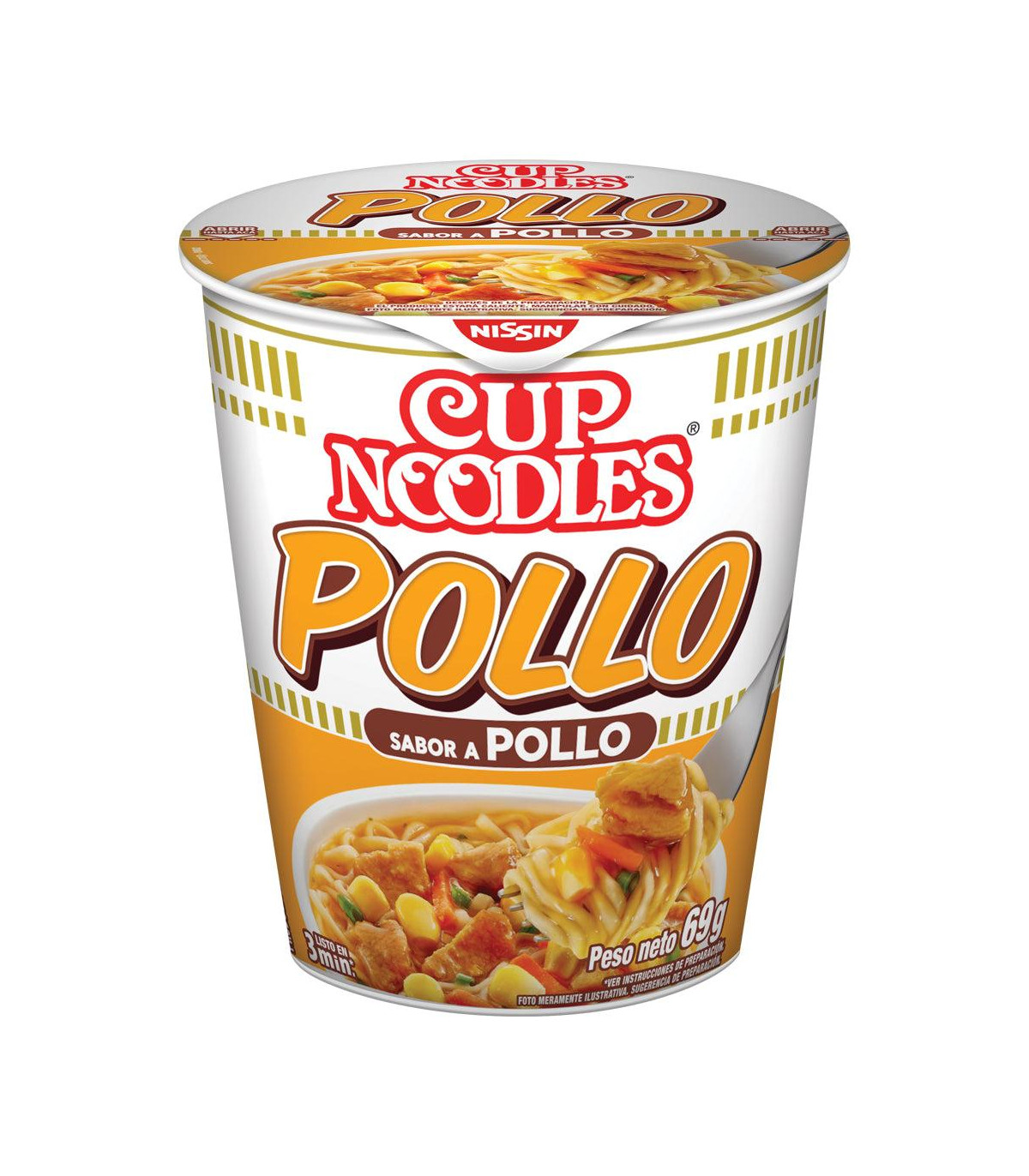 Cup Noodles Nissin Pollo 71 Gr.
