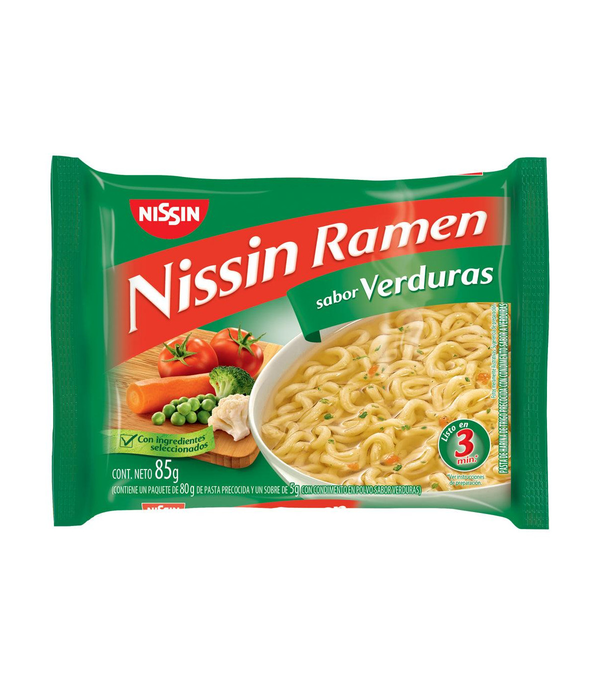 Ramen Nissin Verdura 85 Gr.
