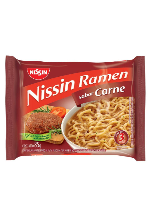 Ramen Nissin Carne 85 Gr.