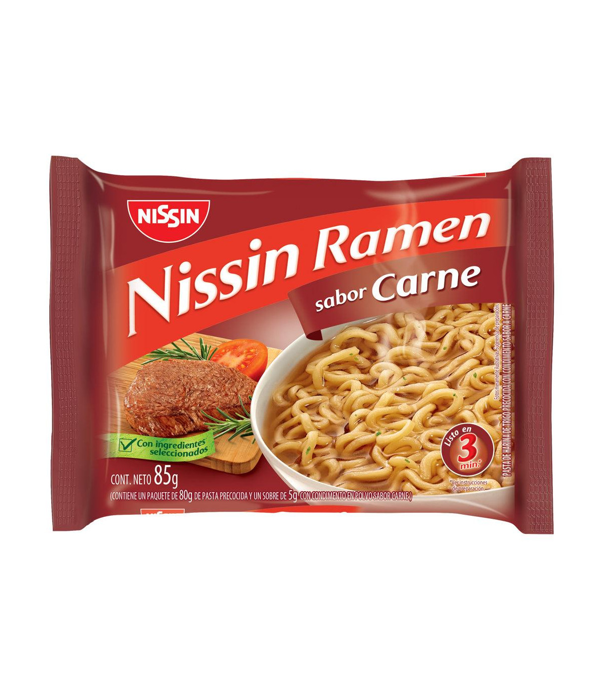 Ramen Nissin Carne 85 Gr.