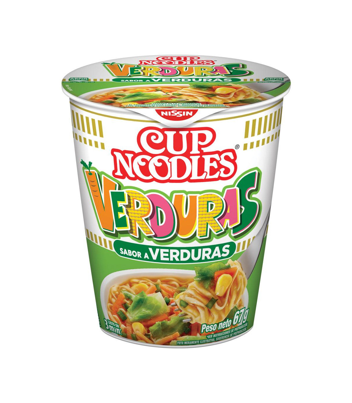 Cup Noodles Nissin Verdura 65 Gr.