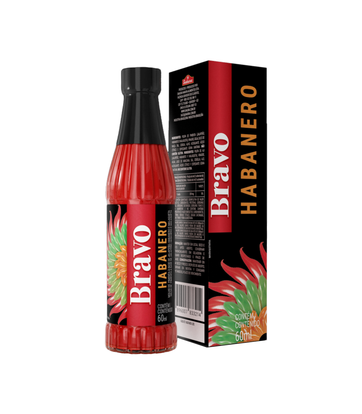 Salsa Picante Habanero Bravo 60 Ml.