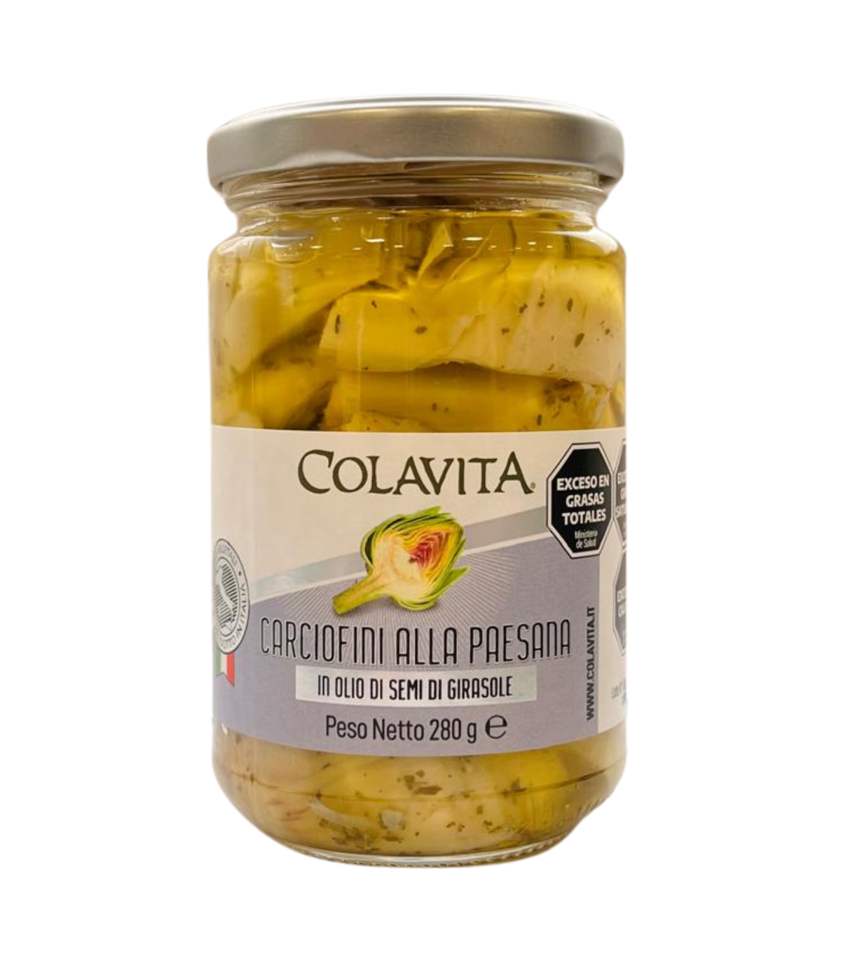 Alcauciles En Mitades Carciofini Alla Paesana Colavita 280 Gr.