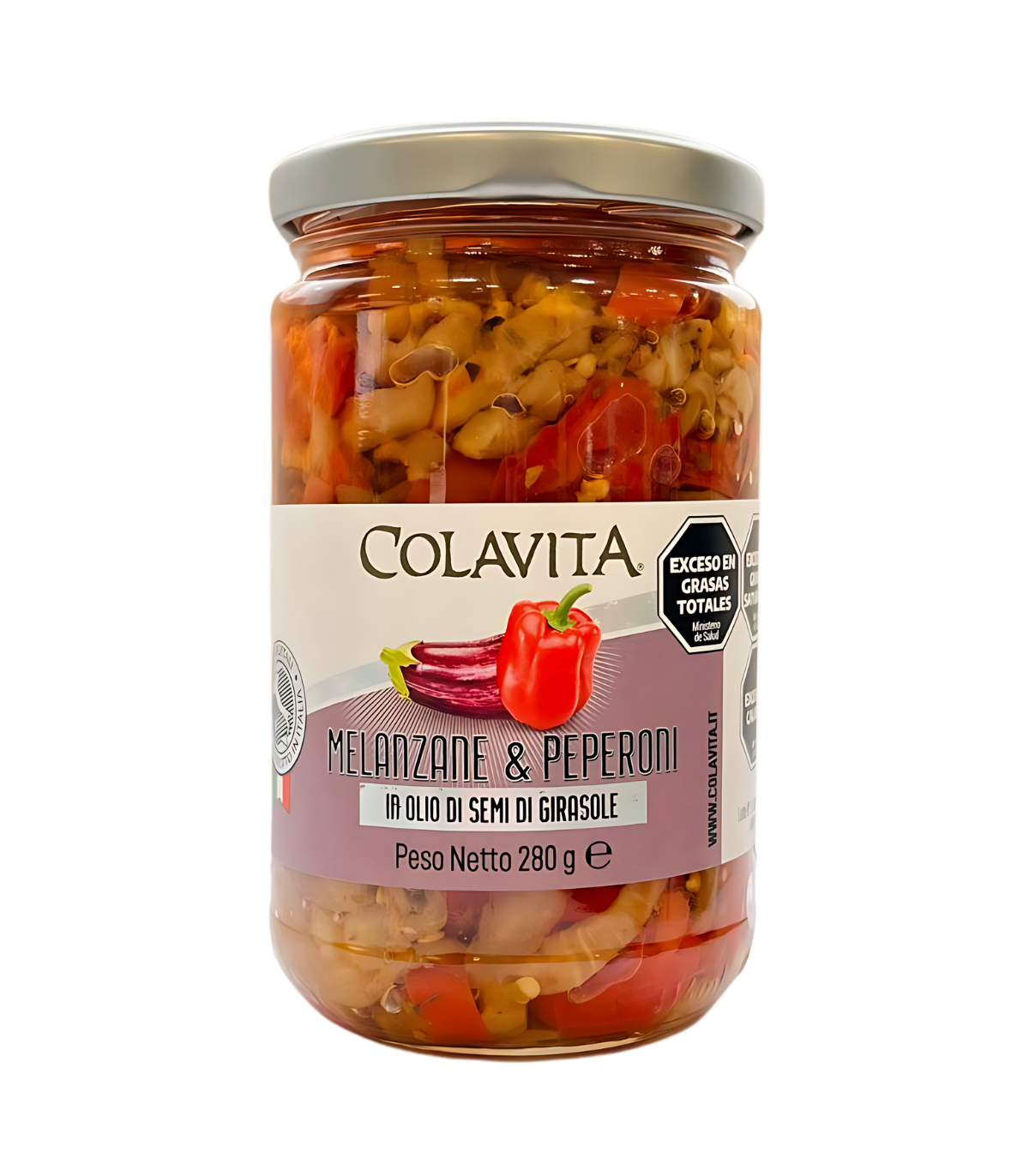 Pimientos Y Berenjenas En Aceite Colavita 280 Gr.