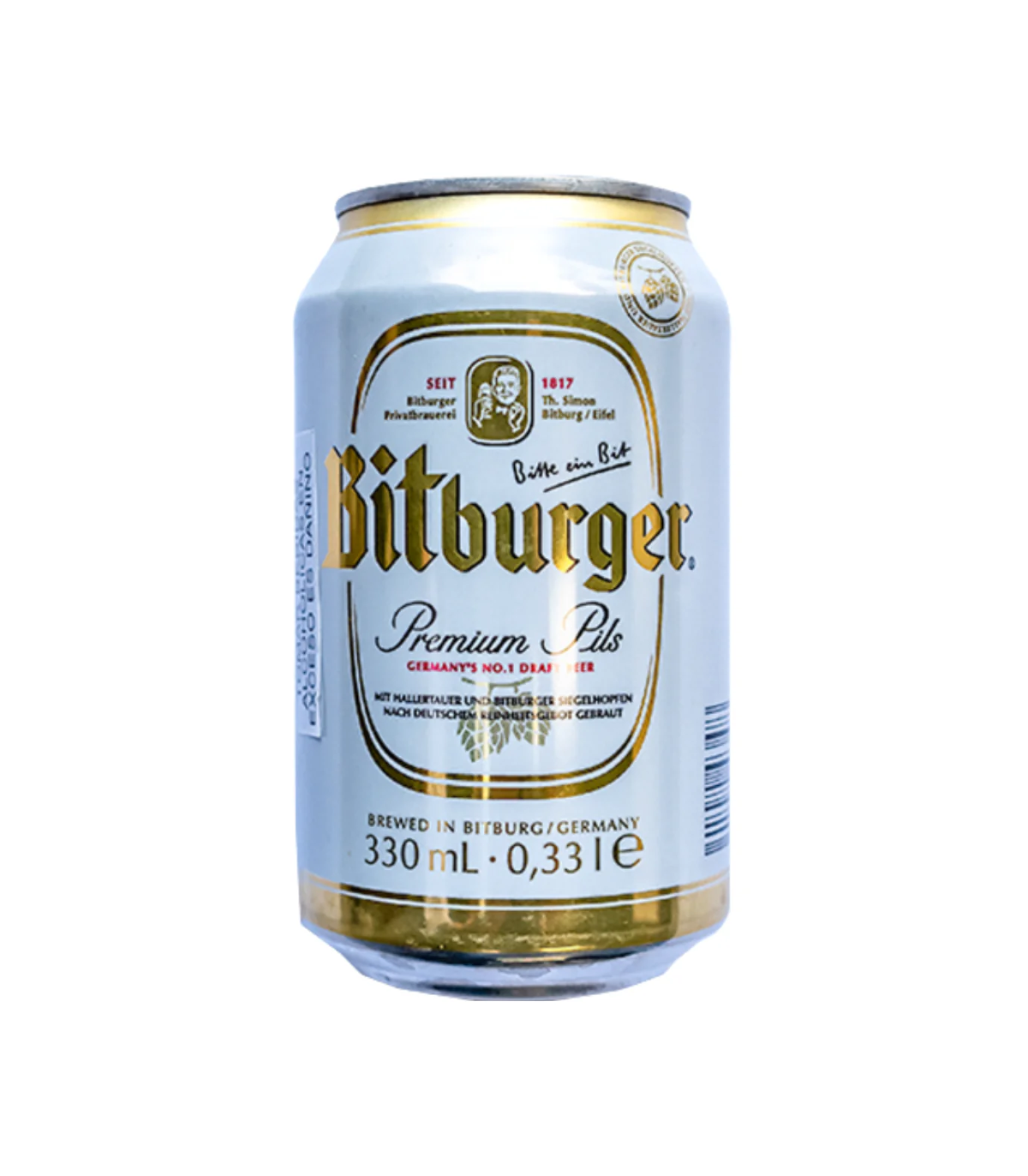 Cerveza Bitburger Lata 330 Ml.