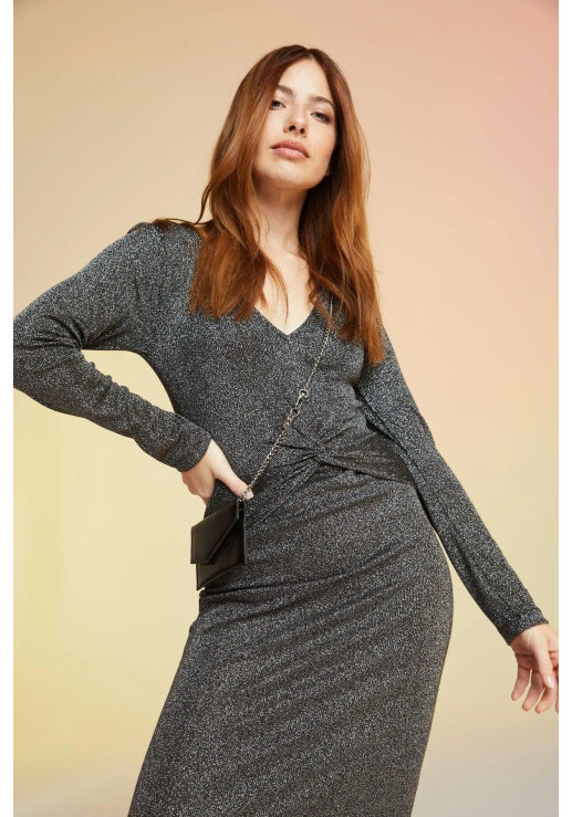 Vestido Amarilis Gris