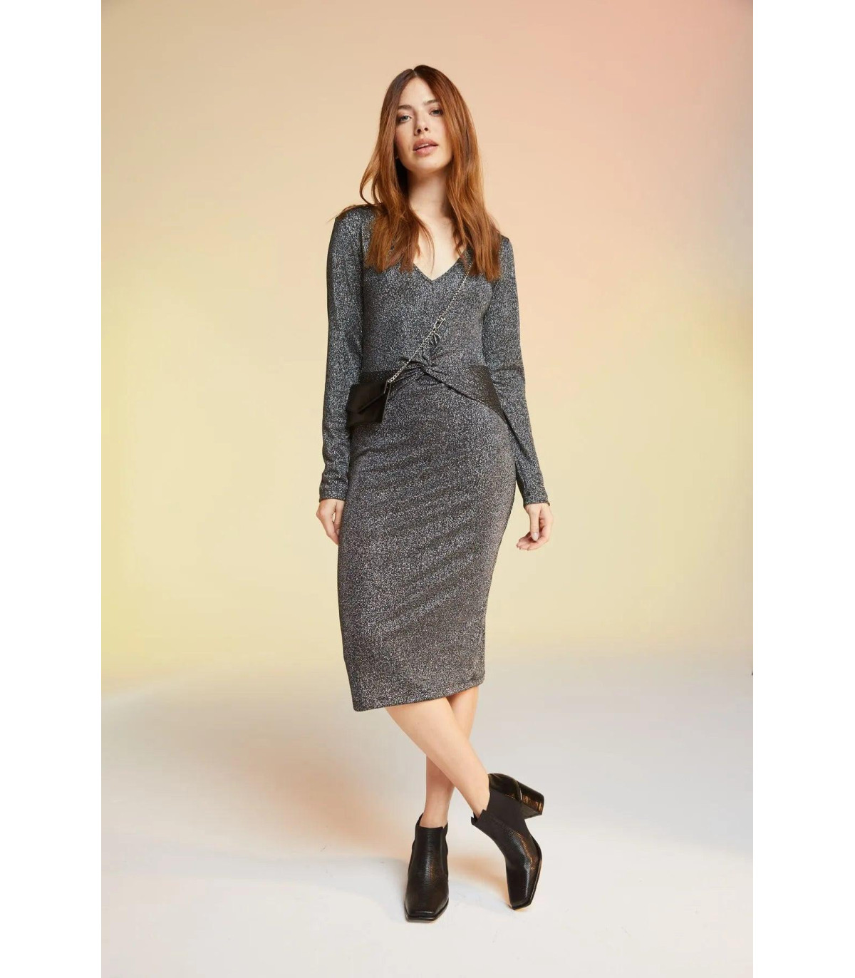Vestido Amarilis Gris