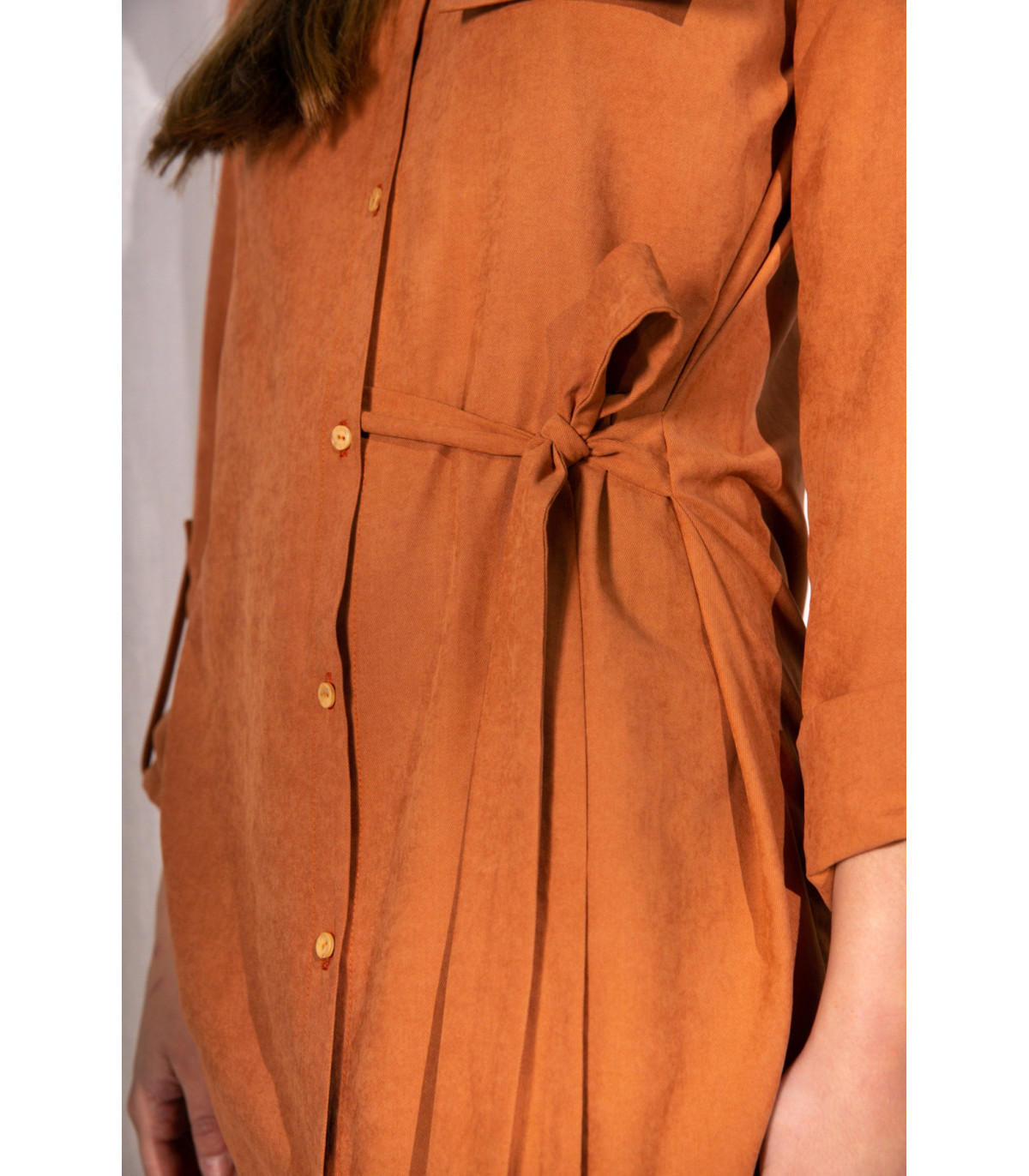 Vestido Camisero Moira Camel