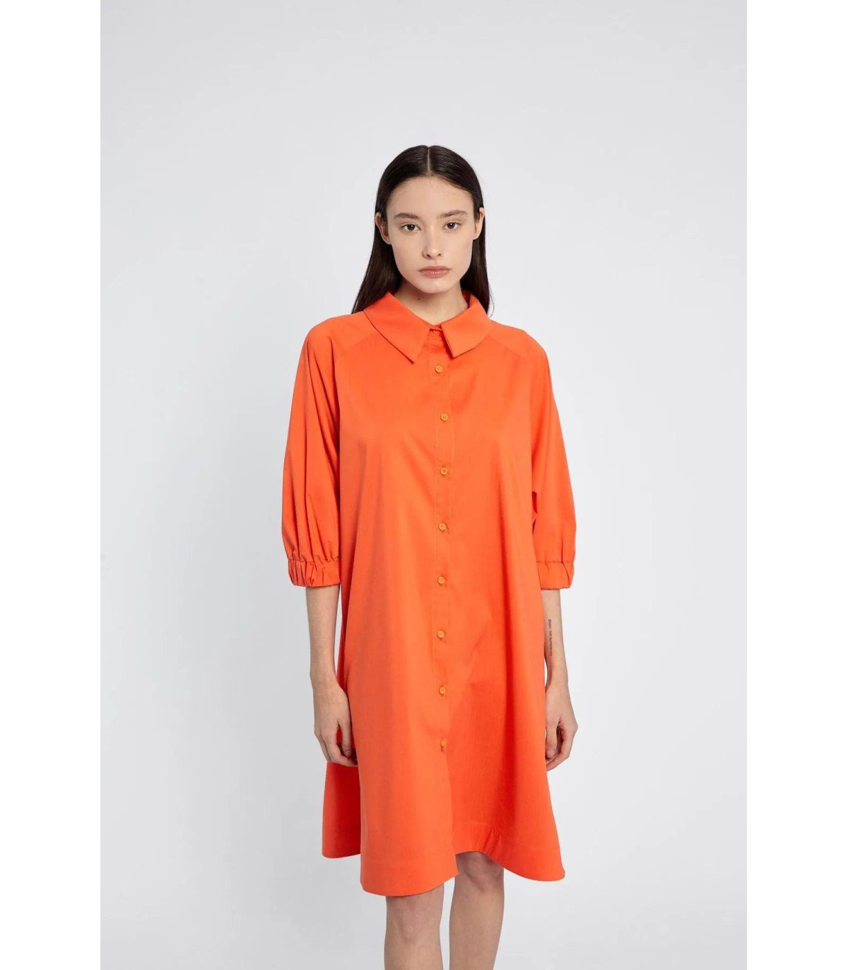 Vestido Camisero Lua Naranja