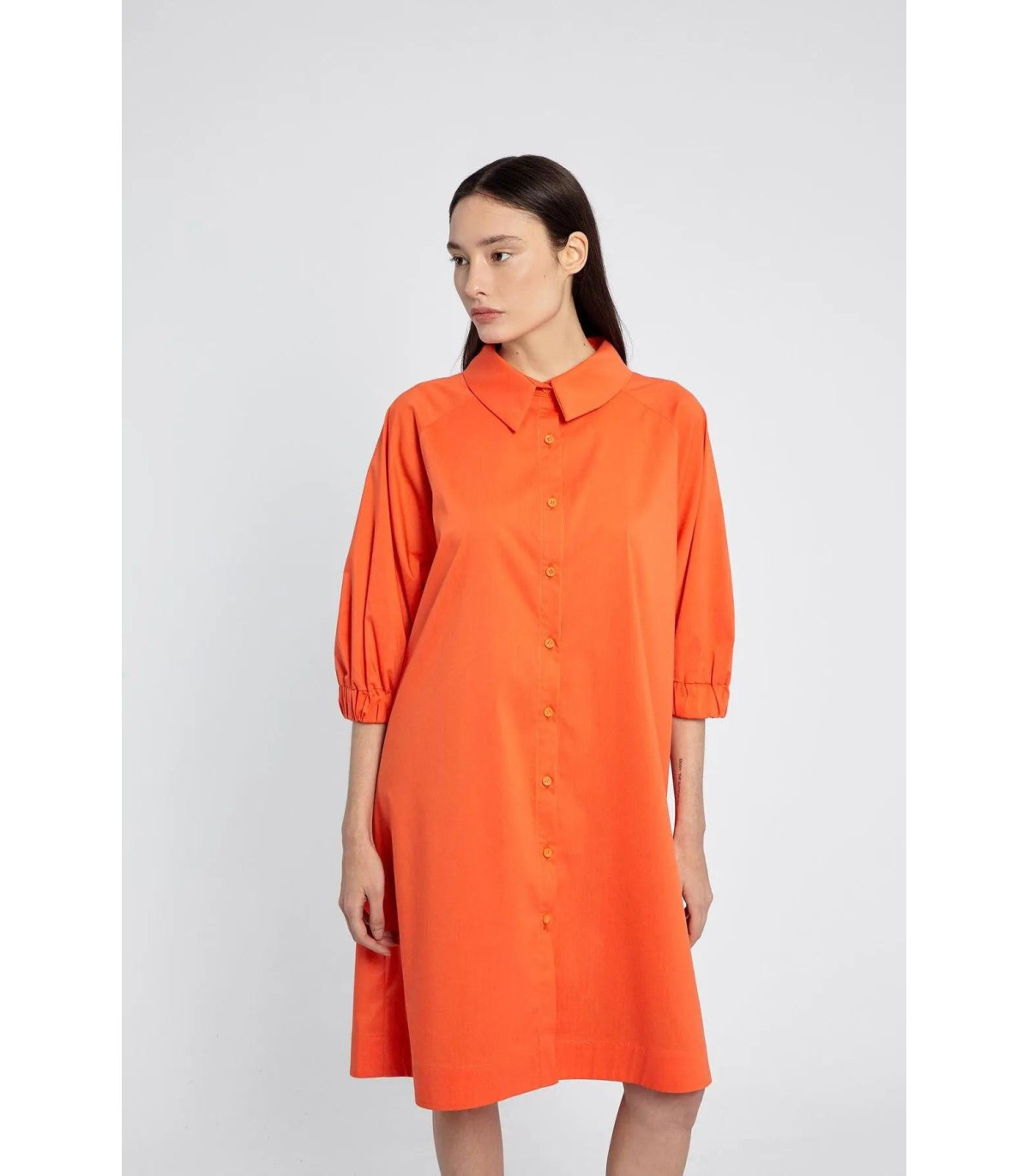 Vestido Camisero Lua Naranja
