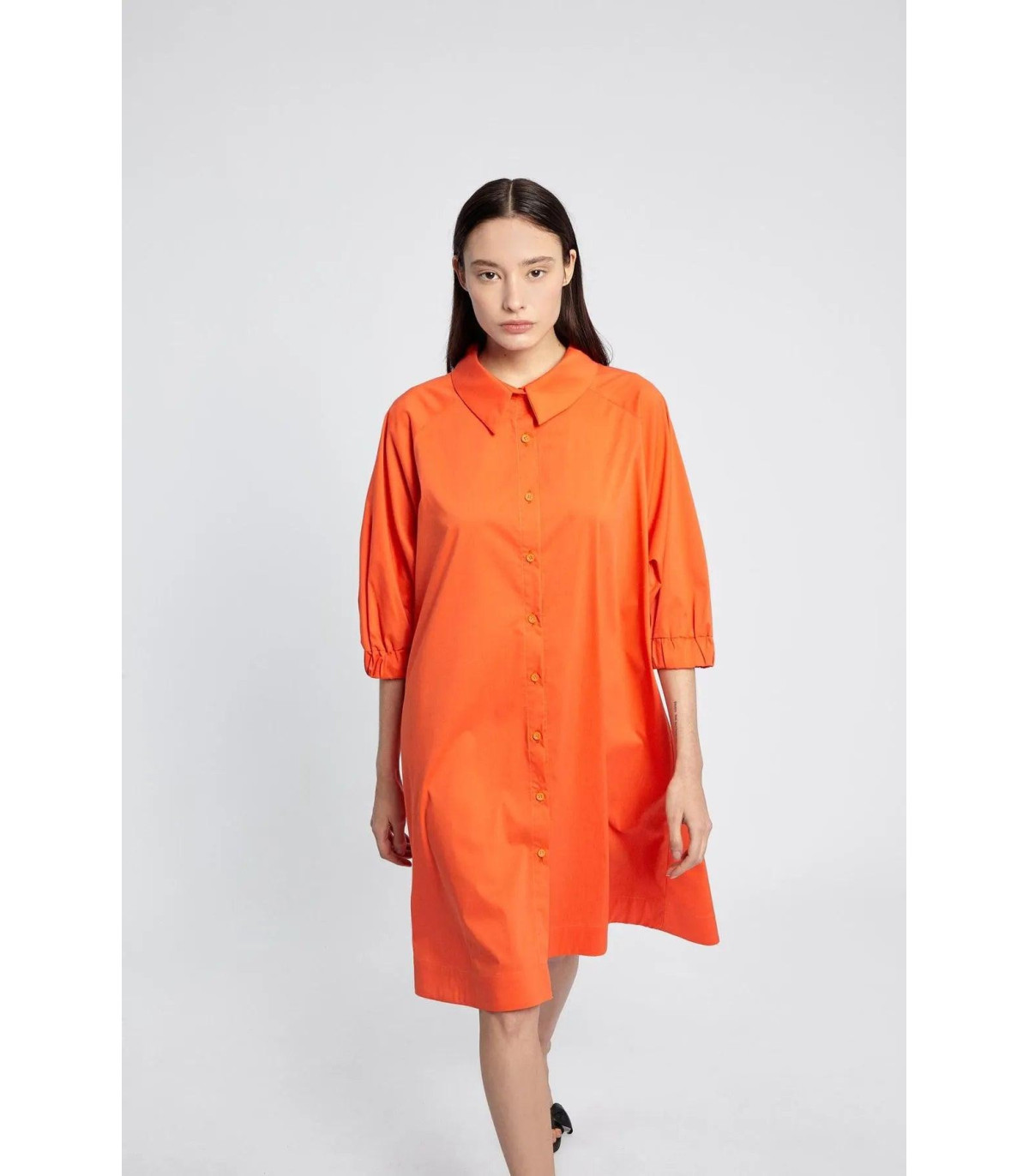 Vestido Camisero Lua Naranja