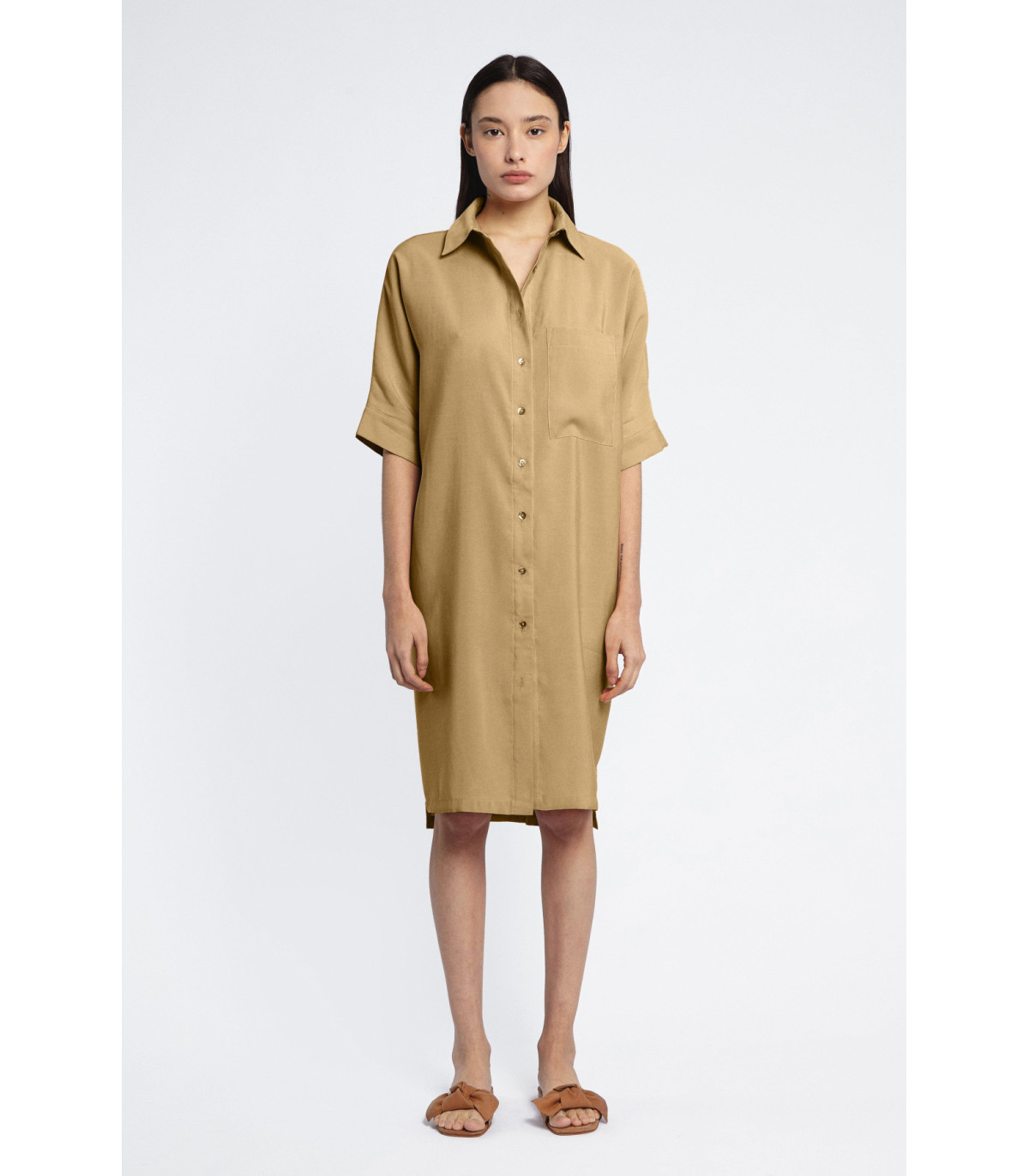 Vestido Kathryn Camel