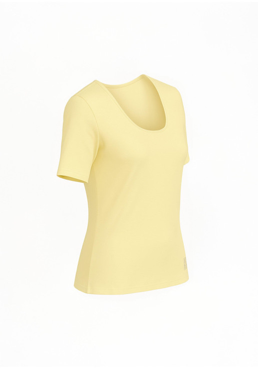 Remera Clasica Cala Manga Corta Amarilla