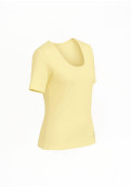 Remera Clasica Cala Manga Corta Amarilla