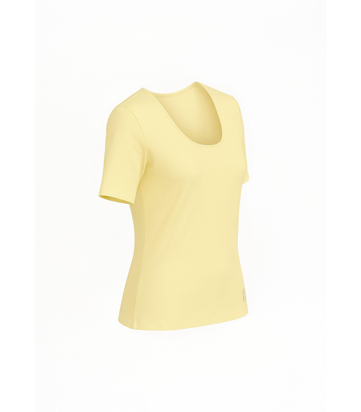 Remera Clasica Cala Manga Corta Amarilla