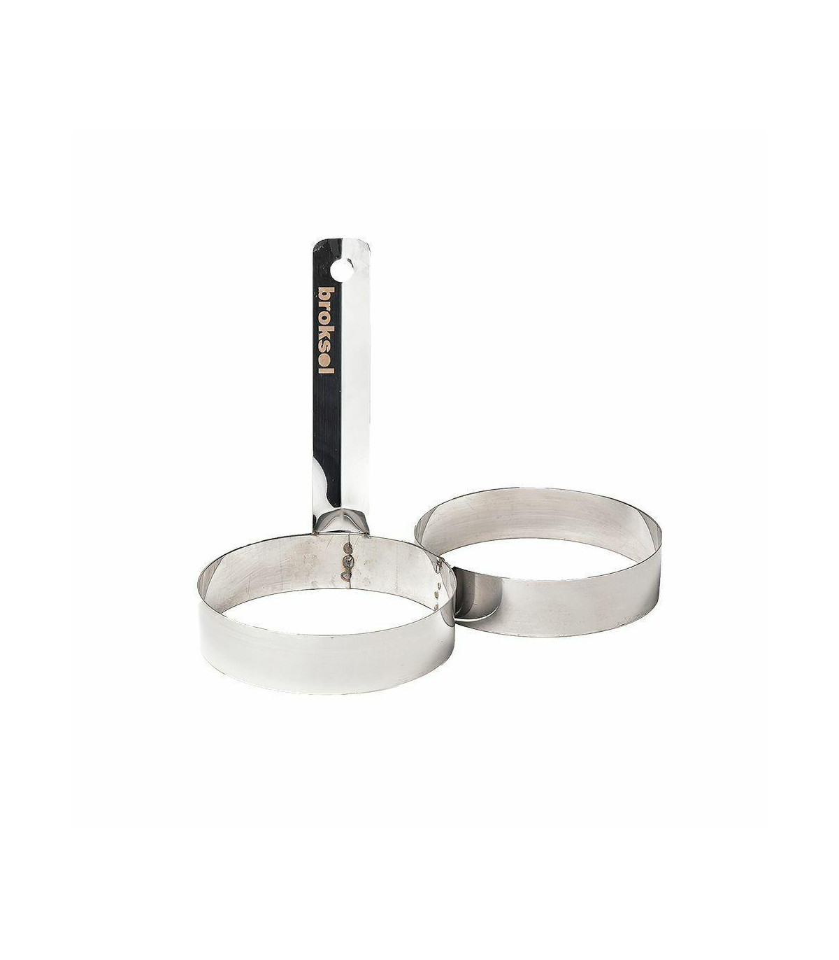 Molde Doble Para Huevo De Acero Inox