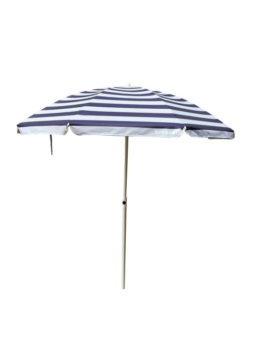 Sombrilla 2 Mts Rayada Blanca Y Azul