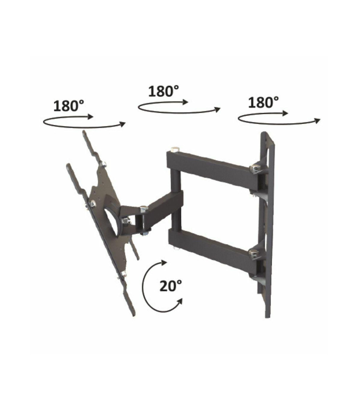 Soporte Tv Extensible Giratorio Y Con Inclinación, De 10" A 43"