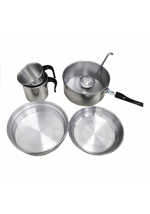 Marmitas Aluminio 2 Personas+bolso - 8 Piezas
