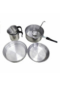 Marmitas Aluminio 2 Personas+bolso - 8 Piezas