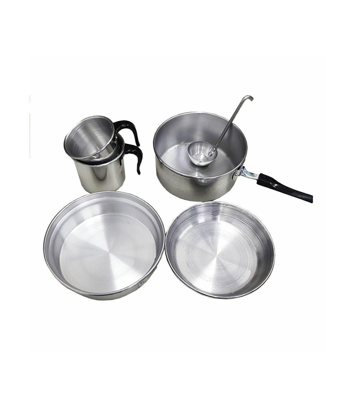 Marmitas Aluminio 2 Personas+bolso - 8 Piezas