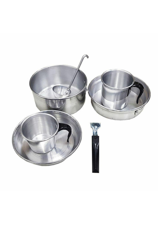 Marmitas Aluminio 2 Personas+bolso - 8 Piezas