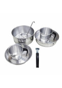 Marmitas Aluminio 2 Personas+bolso - 8 Piezas