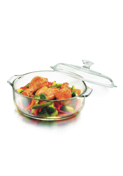 Libbey - Cacerola De Vidrio 1.9 Lt Con Tapa