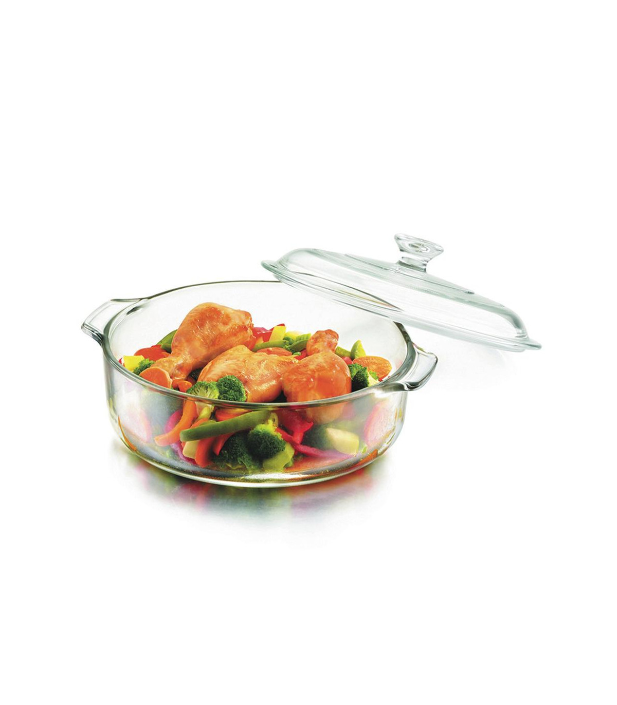 Libbey - Cacerola De Vidrio 1.9 Lt Con Tapa